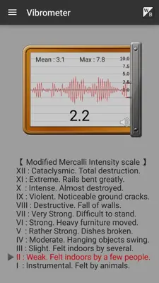 Vibrometer android App screenshot 3