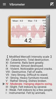 Vibrometer android App screenshot 4